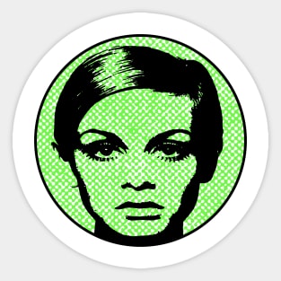 TWIGGY (Green Print) Sticker